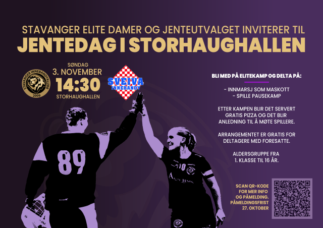 Jentedag i Storhaughallen 3. november 2024